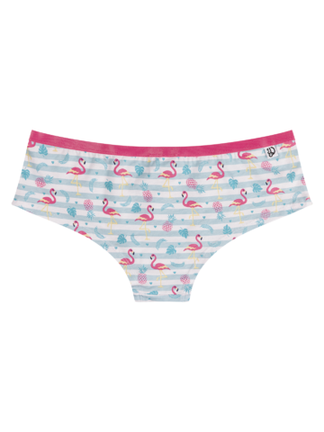 Lifestyle foto Veselé dámske hipster nohavičky Zamilované plameniaky