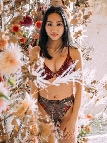 Original gift High Waisted Briefs Meadows and Fields