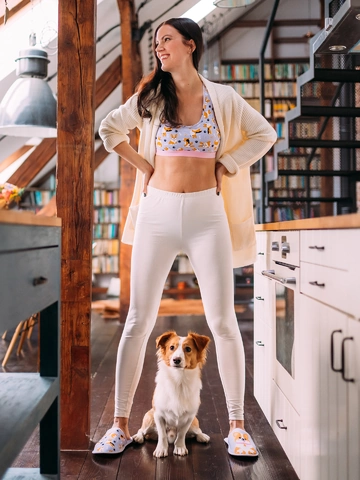 Lifestyle foto Veselé papuče Pes Corgi