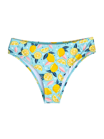 a tökéletes és egyedi ruházathoz Bikinialsó magasított derékkal Nyári citromok