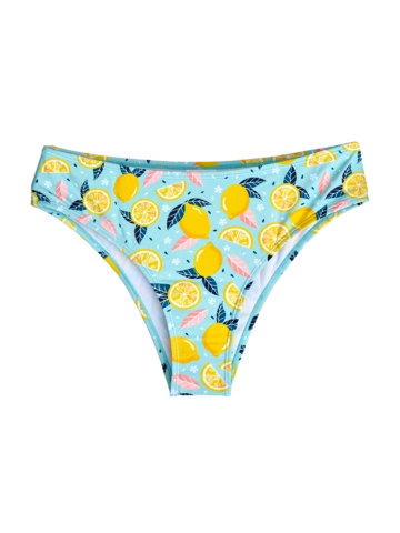 pro dokonalý a originální outfit Plavkové kalhotky se zvýšeným pasem Letní citrony