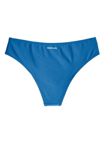 Foto Poklidně modré plavkové kalhotky se zvýšeným pasem