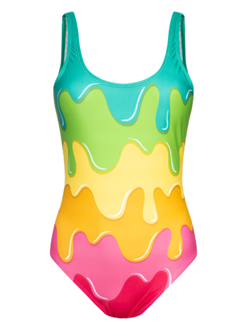 Výpredaj Vrolijk badpak voor dames Colour splash