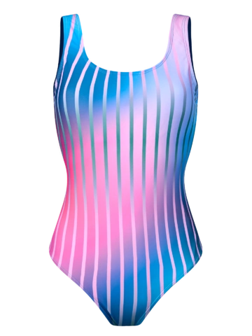 Obrázok produktu Maillot de bain une pièce rigolo Rayures violettes