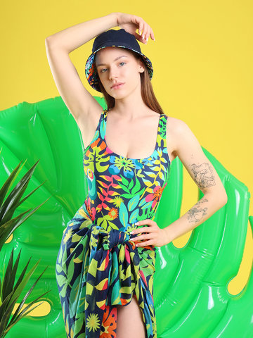Pre dokonalý a originálny outfit Women's One-Piece Swimsuit Toucan in the Jungle