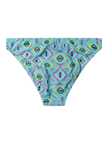 Zľava Slip Bikini Buonumore Ornamento azteco blu