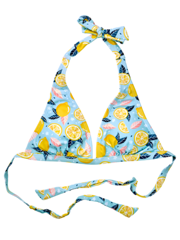 Pomysły na prezenty Wesoły trójkątny top od bikini Letnie cytryny