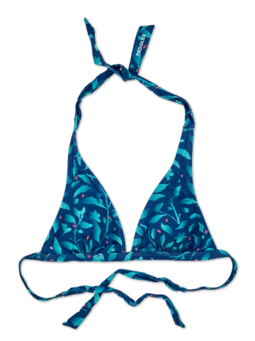 Zľava Veselý vrchný diel plaviek Tyrkysové kvety