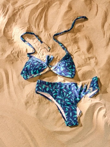 Obrázok produktu Veselý vrchný diel plaviek Tyrkysové kvety