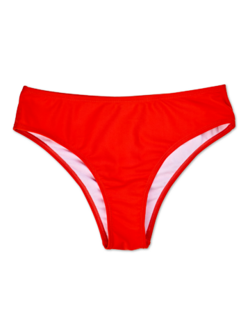 Výpredaj Яркочервено дълбоко долнище на бански тип „бикини“