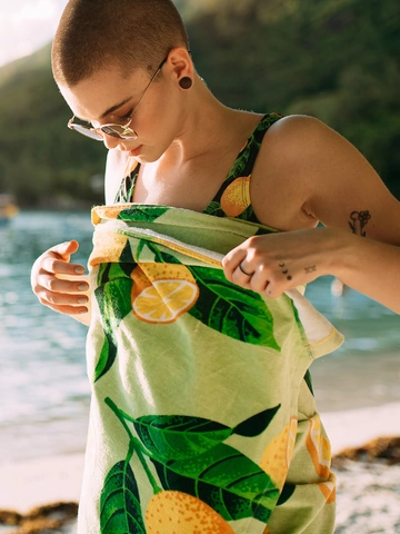 Výnimočný darček od Dedoles Serviette de plage rigolote Citrons