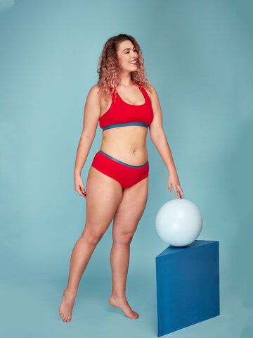 Foto Piros női melltartó