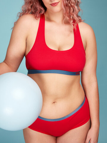 Eredeti és szokatlan ajándékot keres? a megajándékozottat garantáltan meglepi Piros női melltartó