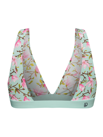 Výpredaj Veselá dámska bezšvová podprsenka Kvety magnólie