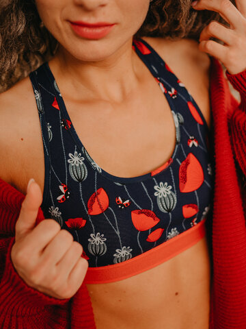 Výpredaj Bralette da donna Buonumore Coccinelle e papaveri