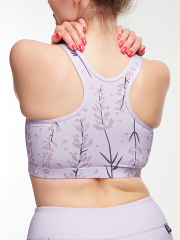 Výpredaj Vrolijke sport-bh Lavendelbloemen