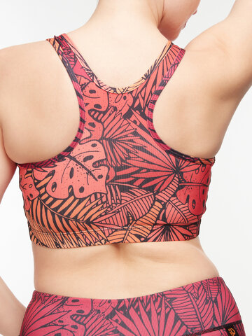 Sale Gym Top Exotic Leaves