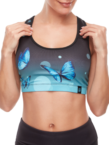 Hľadáte originálny a nezvyčajný darček? Obdarovaného zaručene prekvapí Veselý športový top Pôvabný motýľ