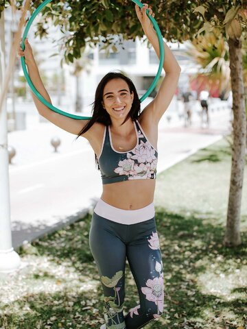 Pink lotus yoga pants store
