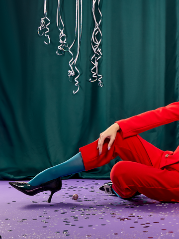 Sale Nylon Tights Emerald Green