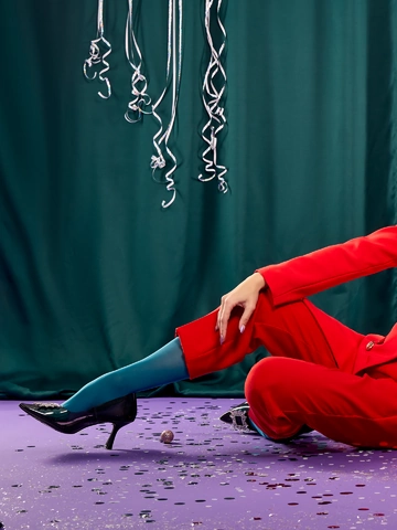 Výprodej Smaragdově zelené silonky