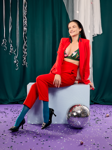 Sale Nylon Tights Emerald Green