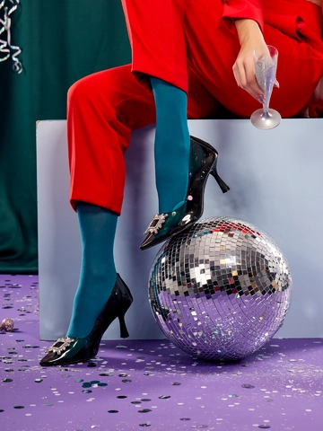 pro dokonalý a originální outfit Smaragdově zelené silonky