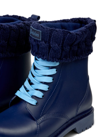 Eredeti ajándék a Dedolestől Mélykék bélelt lábszármelegítő gumicsizmához