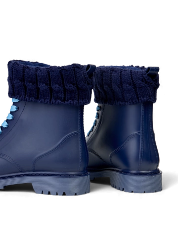 Ajándék tipp Mélykék bélelt lábszármelegítő gumicsizmához