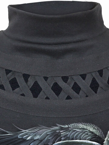 Hľadáte originálny a nezvyčajný darček? Obdarovaného zaručene prekvapí Dámsky rolák s dlhým rukávom Spiral Direct Útok vrany