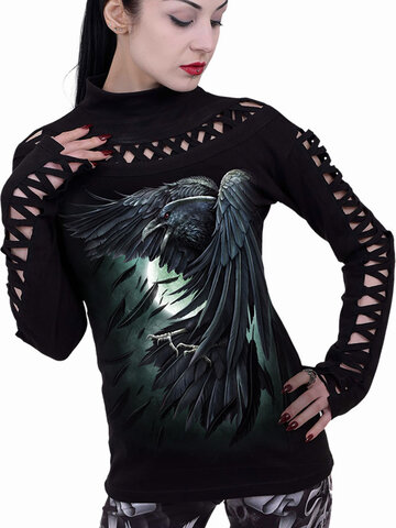 Tip na darček Dámsky rolák s dlhým rukávom Spiral Direct Útok vrany