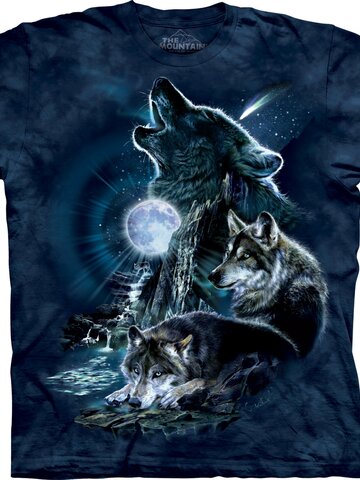 pro dokonalý a originální outfit Triko  Vytí vlků na měsíc