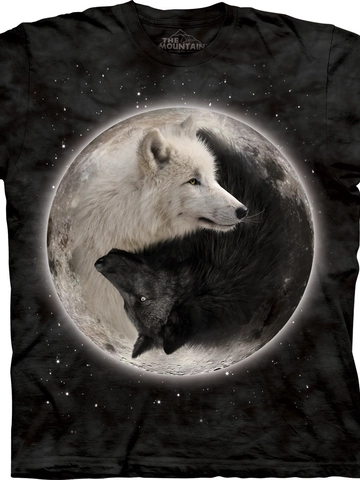 Výpredaj Tričko Jing Jang Vlky