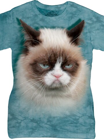 Lifestyle fotó Grumpy cat női póló