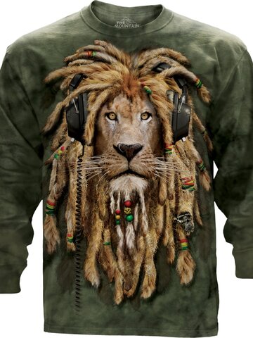 Ajándék tipp Raszta oroszlán hosszú ujjú (kapucni nélkül)