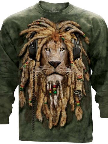 Kedvezmény Raszta oroszlán hosszú ujjú (kapucni nélkül)