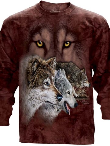 Tip na darček Dlhý rukáv Nájdi 9 vlkov