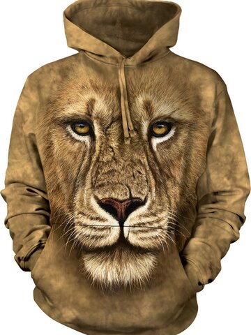 Výjimečný dárek od Dedoles Mikina s kapucí Lev 3D