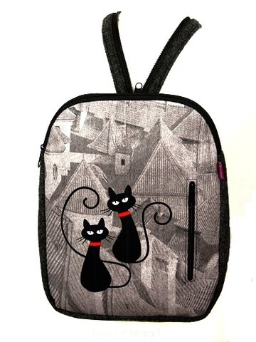 pro dokonalý a originální outfit Designový batoh - Kočky na střeše