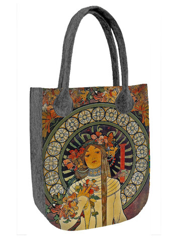 Pre dokonalý a originálny outfit Kabelka na rameno City - Žena s kvetmi