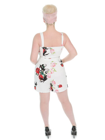 pro dokonalý a originální outfit Bílý letní retro overal