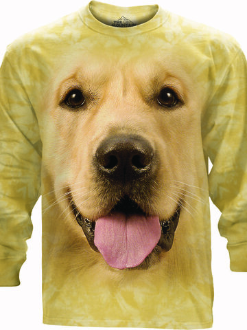 Obrázok produktu Tričko s dlhým rukávom Tvár zlatého retrievera