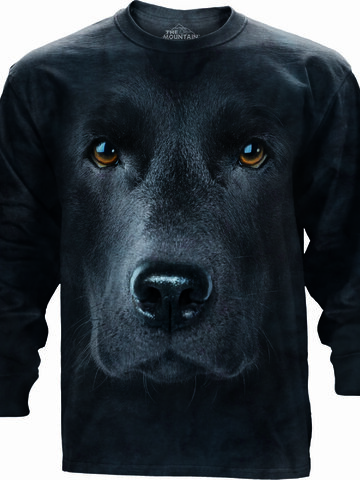 a tökéletes és egyedi ruházathoz Hosszúujjú póló Fekete labrador arca