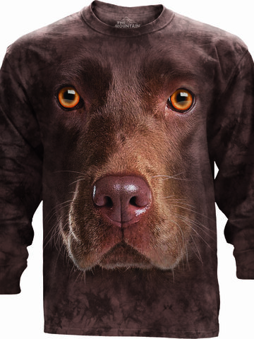 Potešte sa týmto kúskom Dedoles Tričko s dlhým rukávom Tvár hnedého labradora