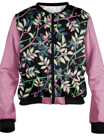 a tökéletes és egyedi ruházathoz Női bomber dzseki Színes levelek
