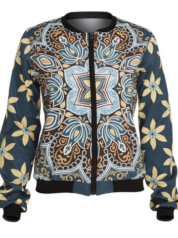 Obrázok produktu Dámska Bomber bunda Žlté kvety