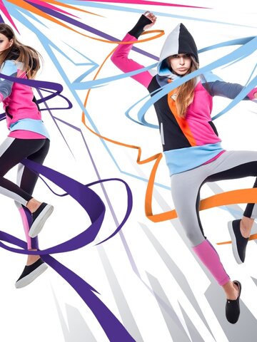 Obrázok produktu Dámske bavlnené šedé  legíny