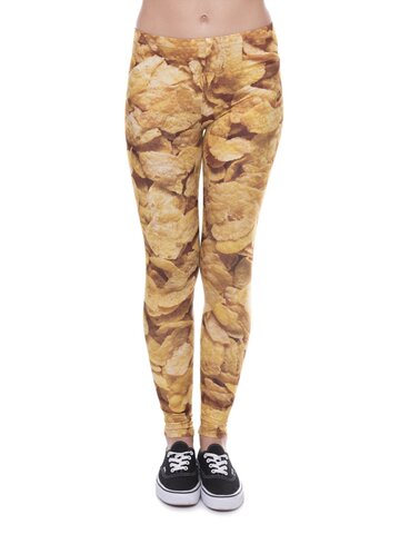 Pre dokonalý a originálny outfit Dámske elastické legíny Cornflakes