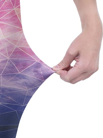 Pre dokonalý a originálny outfit Ženske elastične pajkice Barvna galaksija