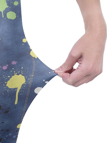 Zľava Dámske elastické legíny Farebné umenie